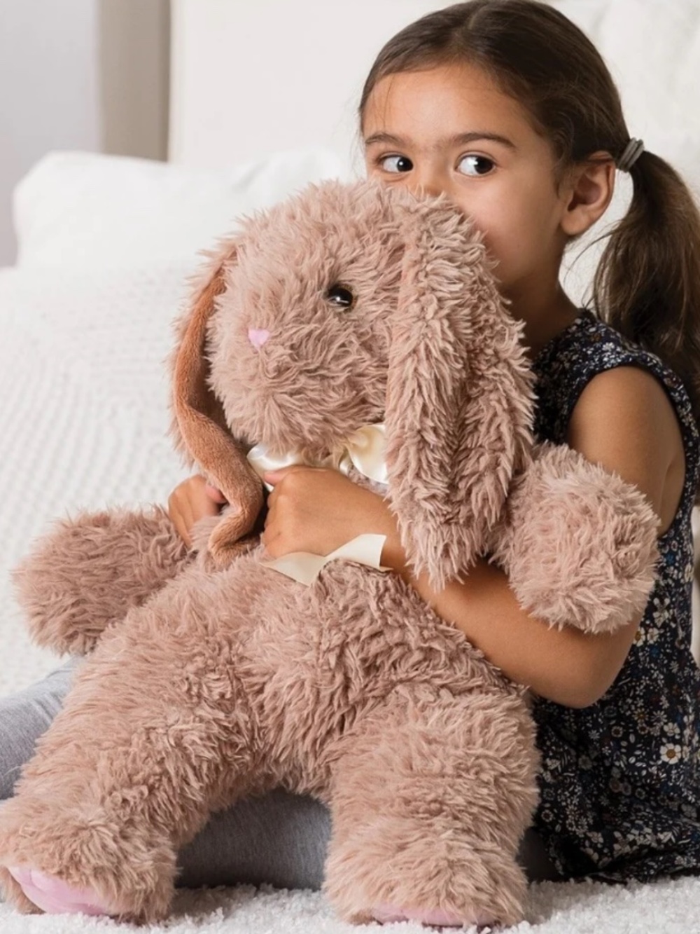 VERMONT TEDDY BEAR huggable  20 In. World's Coziest Bunny  stuffed bunny in soft